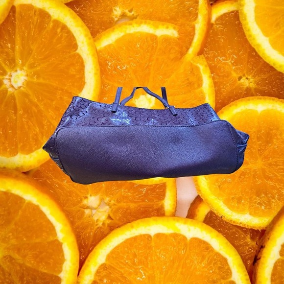 Guess Maroon monogram Tote Purse Shoulder Bag - Picture 4 of 5